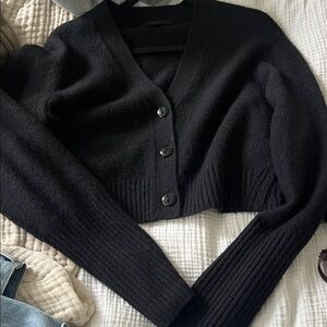 All Saints black Cashmere cardigan